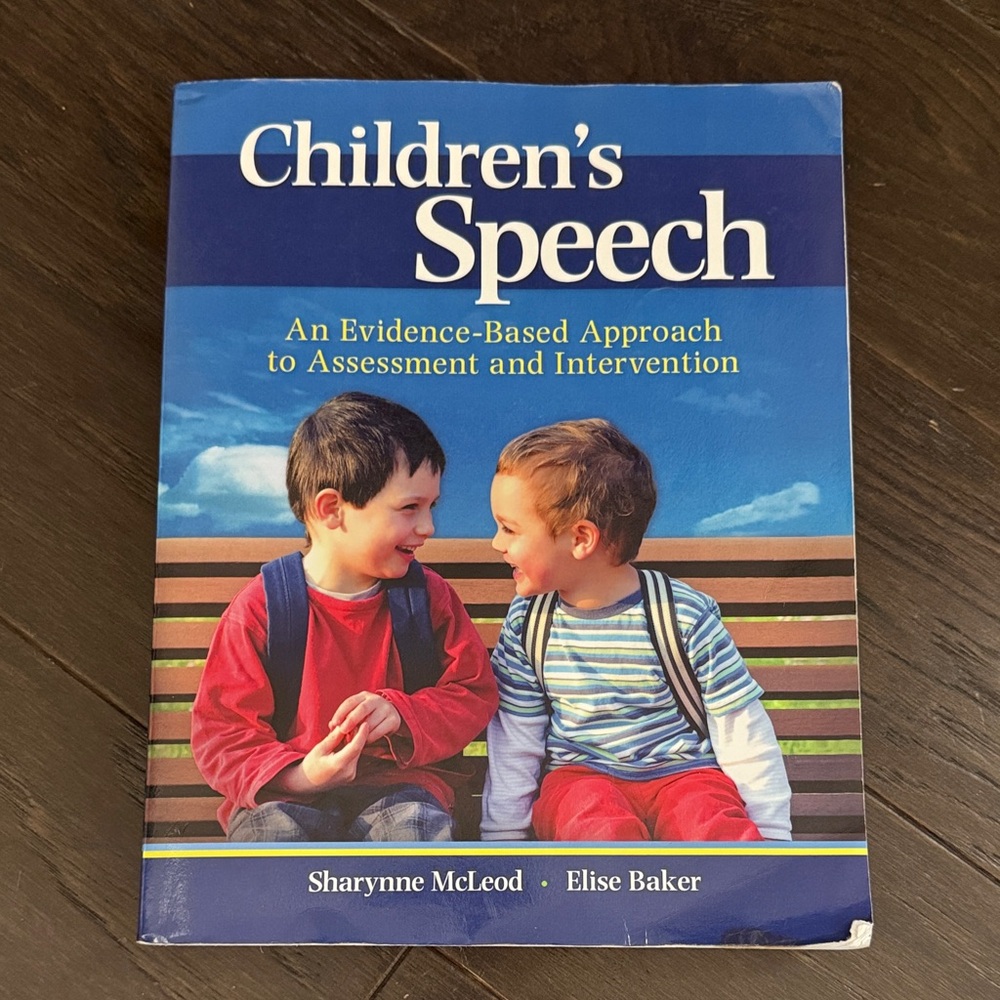 Children's Speech - Blue Cover Educational Book